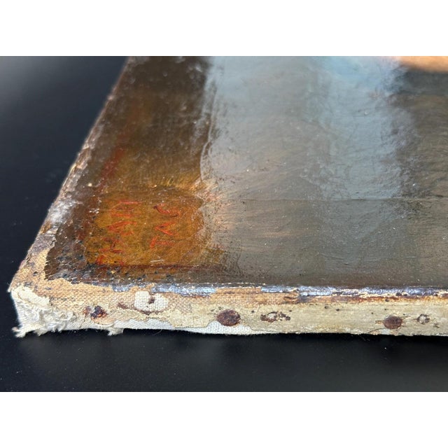 Black Charitas, 1800s, Oil on Canvas, Framed For Sale - Image 8 of 10