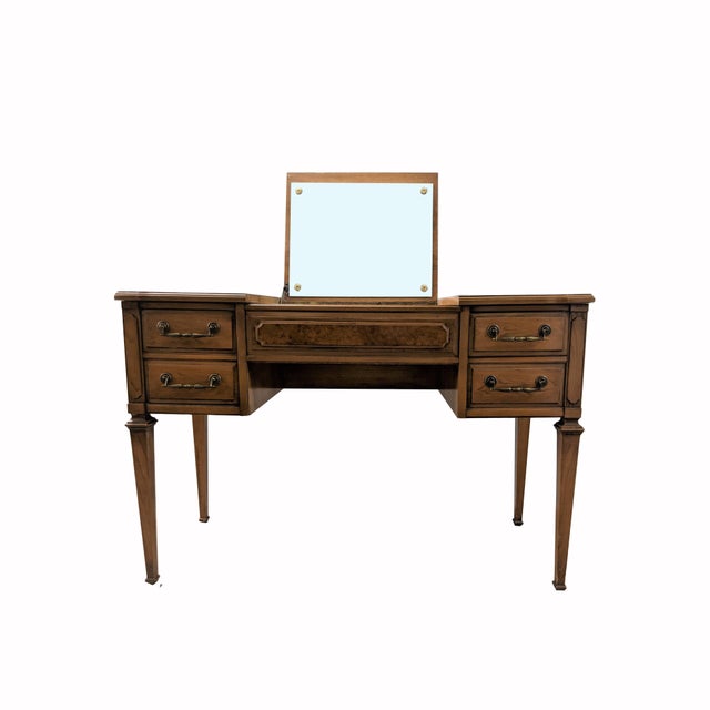 Vintage French Provincial Vanity / Desk With Bench Chairish