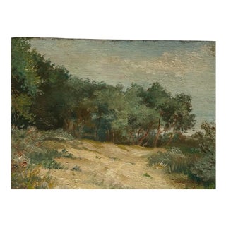 C. Rousseau, 1900s, Oil on Board For Sale
