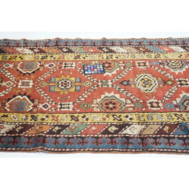 Red Antique Kazak Rug 3'8'' x 8'1'' For Sale - Image 8 of 9