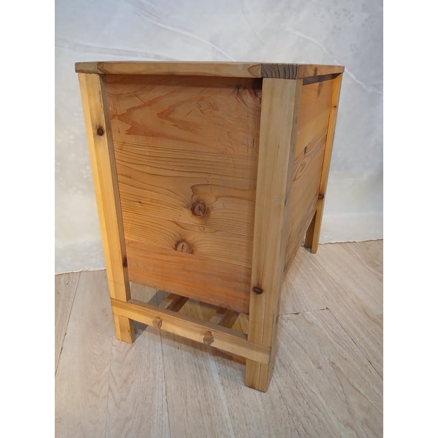 Custom Handcrafted Cedar Standing Planter Box With Mortise and Tenons For Sale - Image 4 of 6