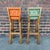 Pair of Ranch Oak Rustic Leather and Wood Bar Stools For Sale In Cleveland - Image 6 of 12