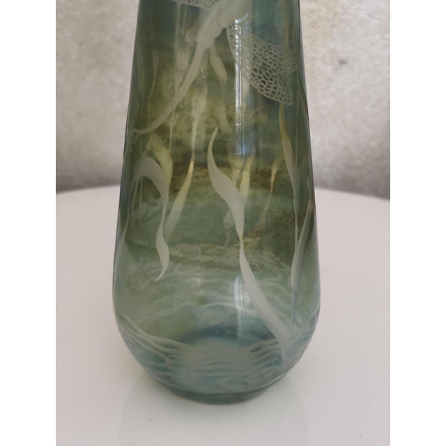 Dragonfly Studio Glass Vase by W. Schmid for Zwiesel, Germany, 1982 For Sale - Image 4 of 16