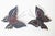 Mid-Century Modern Handcrafted Butterfly Wall Lights in Metal, 1970s, Set of 2 For Sale - Image 4 of 10
