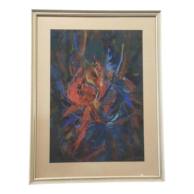 Sz. Kovács Géza, Shaman Dance II, Pastel Painting, 2001, Framed For Sale