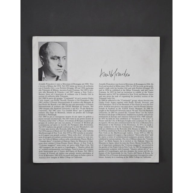 Mid-Century Modern Sculptural Glass Plate by Arnaldo Pomodoro, 1960s For Sale - Image 3 of 8