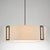 Contemporary Welcome Penny Bronze Metalwork With Fabric Shade Ceiling Light For Sale - Image 3 of 7