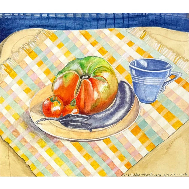 Original watercolor on paper. Hand signed, titled and dated lower front by Aline Kominsky-Crumb. Artwork size: 10 x 12...