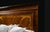 Rustic Handcrafted Italian Empire Style Walnut Bed With Marquetry Headboard For Sale - Image 3 of 7