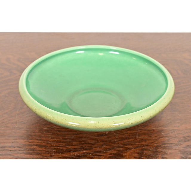 A gorgeous Arts & Crafts period glazed art pottery fruit bowl or centerpiece bowl By Rookwood Pottery USA, 1927 Glazed...