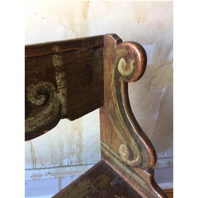 Tuscan Antique Pew For Sale - Image 9 of 11