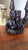 Mid-Century Modern Vintage Hand Carved Elephant Family MCM Dark Wood on Pedastal For Sale - Image 3 of 11