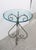 Metal Brass Metal and Glass Round Side Table, Circa Late-20th Century For Sale - Image 7 of 13