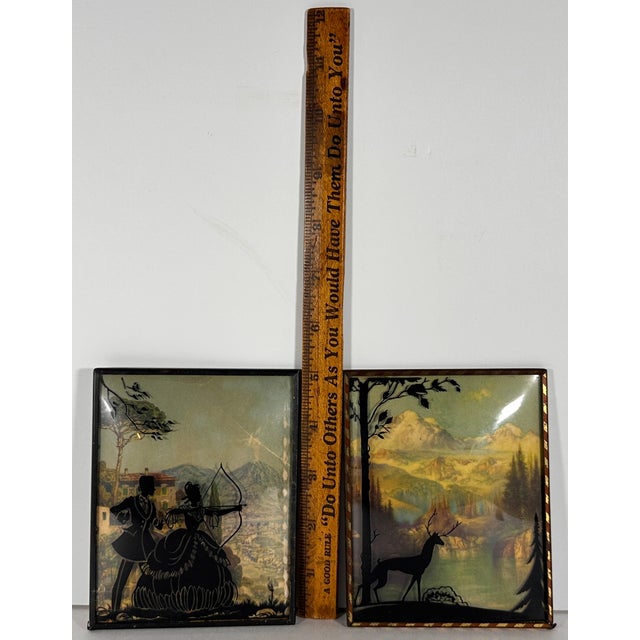 Vintage Silhouette Pictures Pairing For Sale - Image 10 of 12