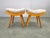 Wood Mid-Century Maple Ottomans with Curved Frames, 1960s, Set of 2 For Sale - Image 7 of 13