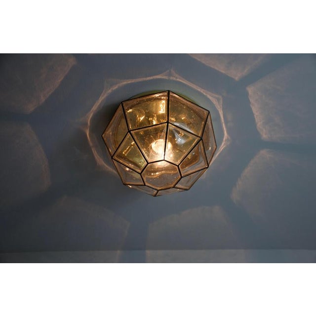 Flush Mount attributed to Glashütte Limburg, Germany, 1960s For Sale - Image 3 of 10