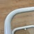 Vintage Side Table in White Tubular Metal and Glass, 1970s For Sale - Image 6 of 10