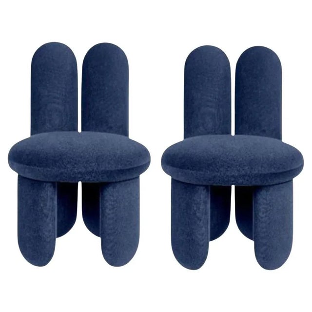 Copper Set of Gentle 673 Glazy Chairs by Royal Stranger For Sale - Image 8 of 8