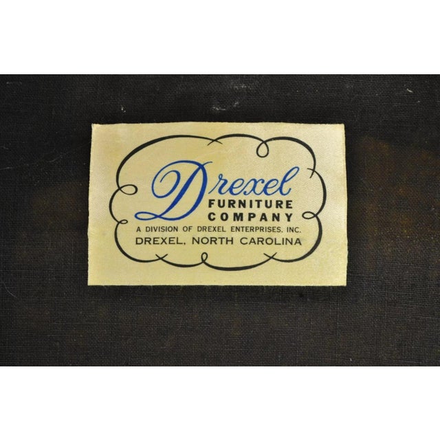 Mid 20th Century Vintage Drexel Esperanto Mid Century Spanish Style Curule Game Chairs - Set of 6 For Sale - Image 10 of 11