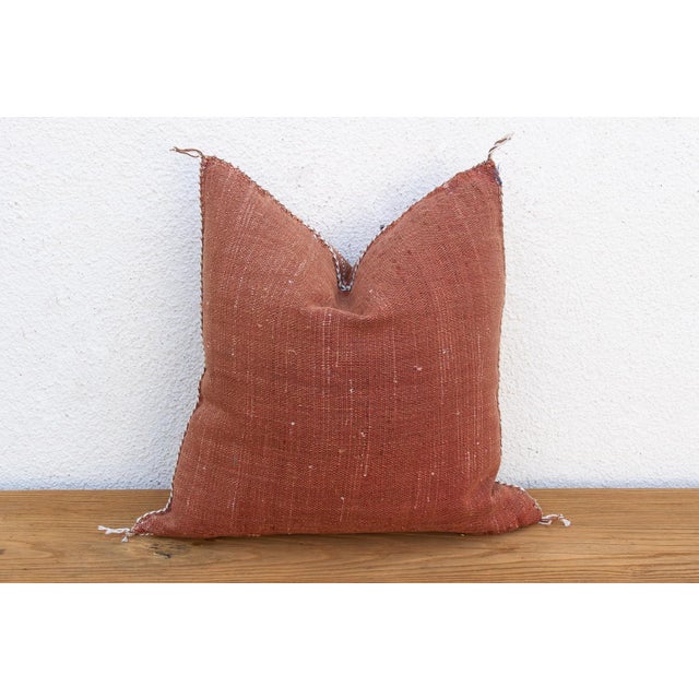 Rust Crossroads Cactus Silk Moroccan Pillow For Sale In Los Angeles - Image 6 of 7