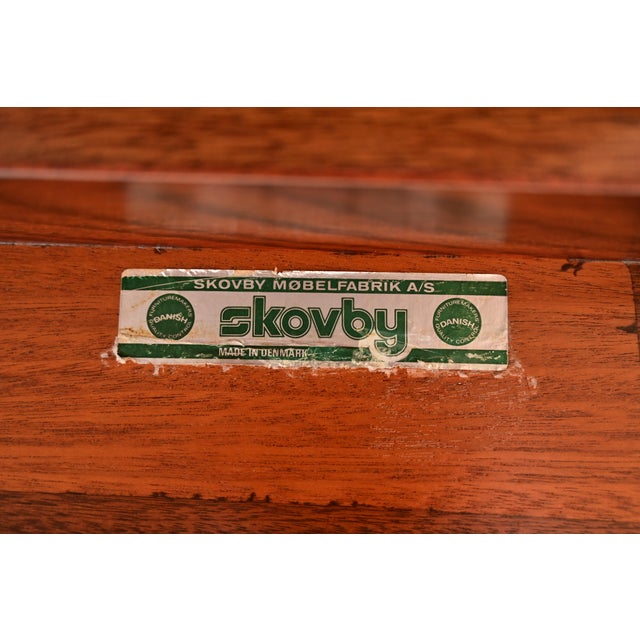 Skovby Danish Modern Sculpted Rosewood Extension Dining Table, Newly Refinished For Sale - Image 13 of 14