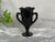 Vintage Black Glass Vase For Sale In New York - Image 6 of 12