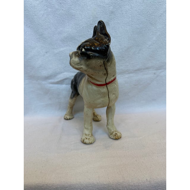 Art Deco Large Cast Iron Hubley Boston Terrier For Sale - Image 3 of 11