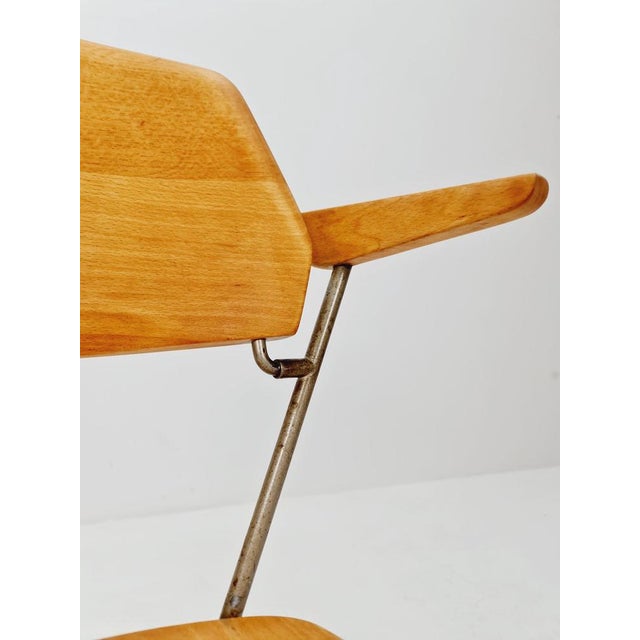 Bauhaus Swivel Office Armchair in Wood by Stollgiroflex, 1930s For Sale - Image 6 of 11