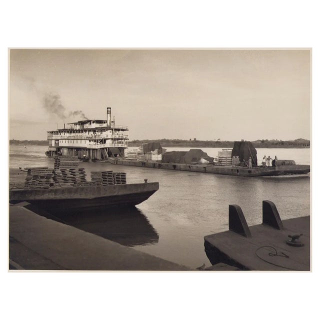Hanna Seidel, Colombian Ships, Black and White Photograph, 1960s For Sale