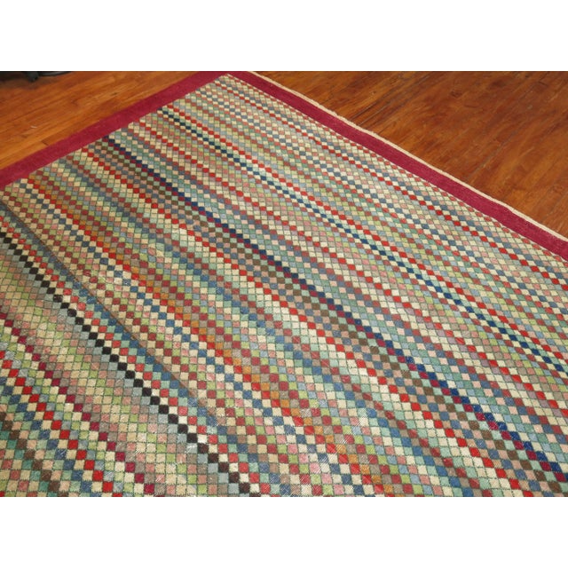 Vintage Turkish Deco Carpet For Sale - Image 4 of 18