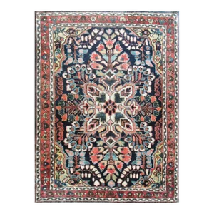 Antique Sarouk Mohajeran Oriental Rug ,C-1920, 1'9" X 2'6"