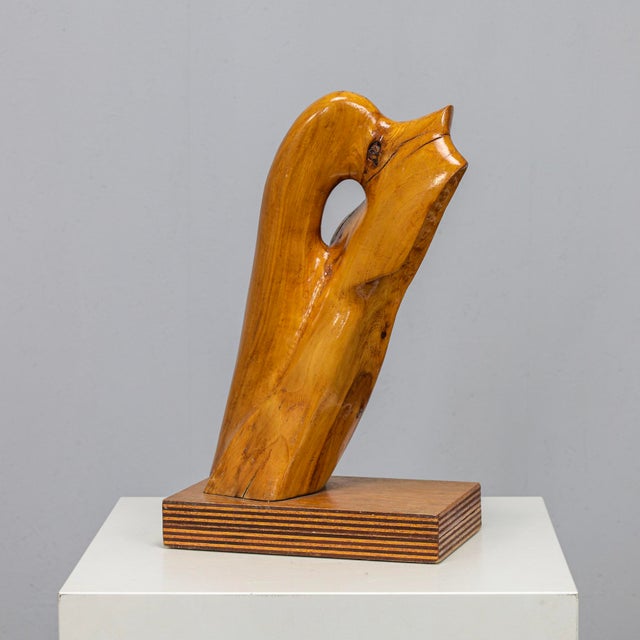 Abstract Organic Wood Sculpture by H. Hinfelaar, Netherlands, 1980s For Sale - Image 6 of 11