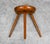 1960s 1960s Mid Century Danish Modern Milking Stool Tripod Ottoman 3 Legs Solid Wood Lassen For Sale - Image 5 of 11