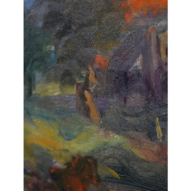 Black Robert Miller Oil Painting on Canvas of Mountain For Sale - Image 8 of 10