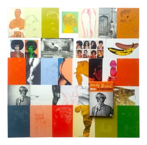 Andy Warhol Foundation " Men " Collector's Pop Art Postcard Prints - Boxed Set of 30