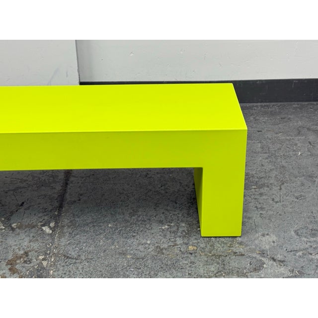 Green Lella & Massimo Vignelli for Heller Vignelli Bench, Outdoor For Sale - Image 8 of 12