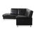 Florence Corner Sofa in Black Leather by Ewald Schillig For Sale - Image 14 of 15