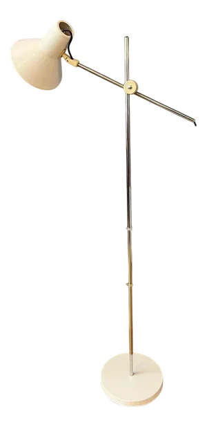 Vintage White Adjustable Floor Lamp