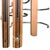 Wood Vintage Tie Scarf Belt Necklaces Wall Mount Organizer Wood Brass 29 Hooks Adjustable For Sale - Image 7 of 8