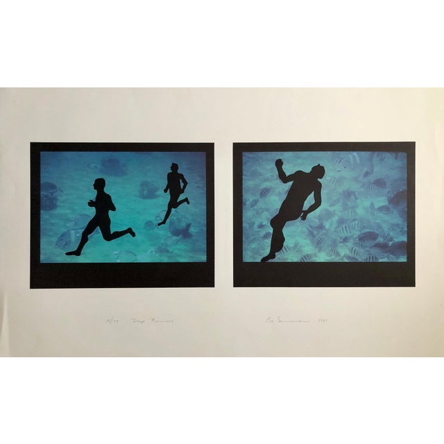 Deep Runners, Hand signed, dated,and numbered from limited edition. This is from a show at Sidney Janis Gallery and is...