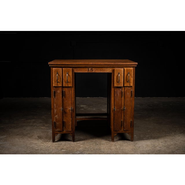 This beautiful wooden desk has been cleaned and restored to its original condition with specific care to the original...