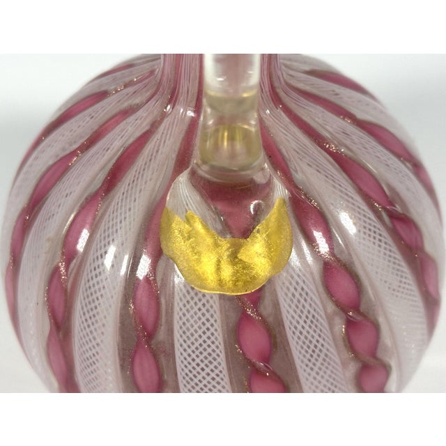 Venetian Murano Art Glass Zanfirico Latticino Aventurine Collection For Sale - Image 6 of 10