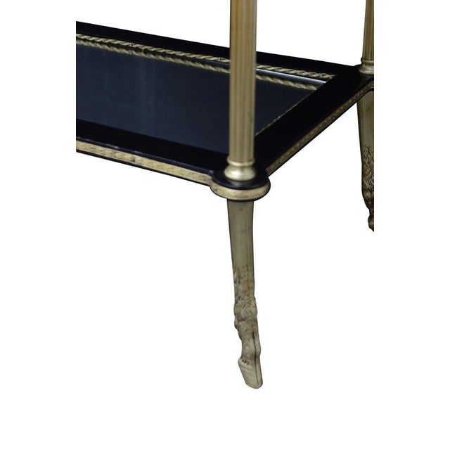 Metal Antique Thuya Wood Side Table For Sale - Image 7 of 9