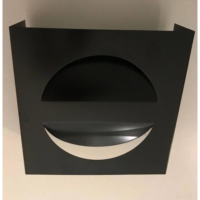 Metal 1960s Mid-Century Dutch RAAK Signal Black Wall Lights Sconces - a Pair For Sale - Image 7 of 10