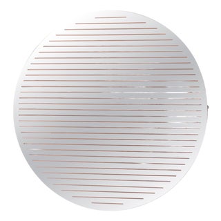 Echo Circular Wall Mirror in Polished Aluminum by Martens & Visser For Sale