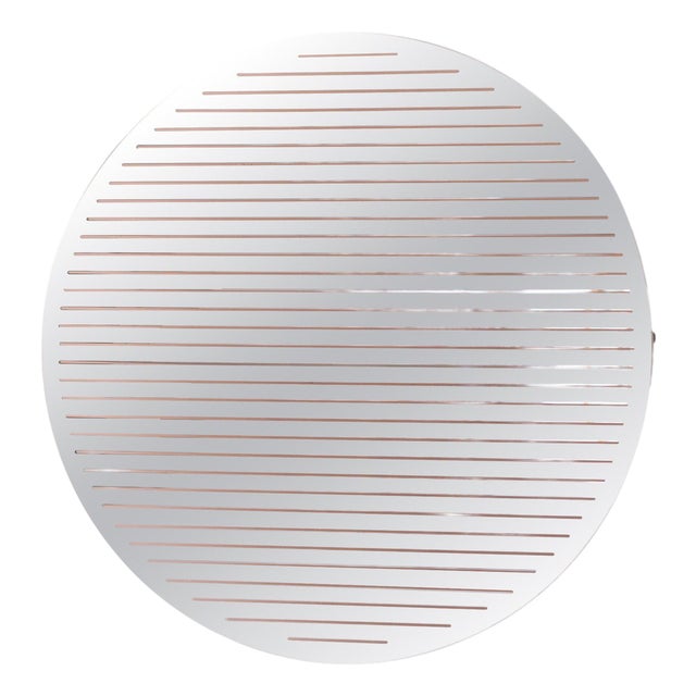 Echo Circular Wall Mirror in Polished Aluminum by Martens & Visser For Sale