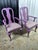 Wood Hollywood Regency Custom Lilac Lacquered Queen Anne Dining Chairs - Set of 8 For Sale - Image 7 of 8