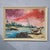 A very nice oil on canvas of a stranded boat in the caribean, signed Angelo 1961, in original frame and in very good...