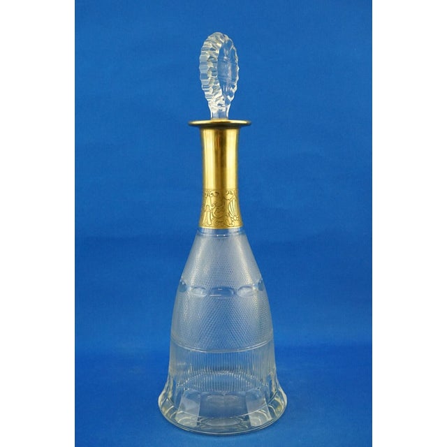 Gold Gold-Plated Crystal Glass Decanter from Ludwig Moser, Austria, 19th Century For Sale - Image 8 of 18