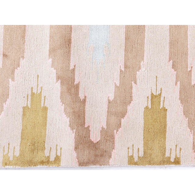 Modern Contemporary Silk Runner by Doris Leslie Blau For Sale - Image 3 of 8